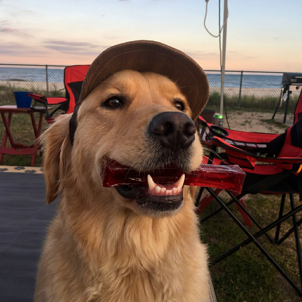 Beetroot Collagen Dog Chew pack shot
